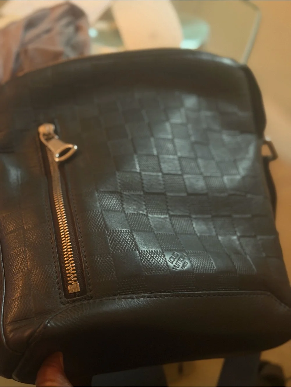 Black Men's Crossbody Bag - Brand Not Visible